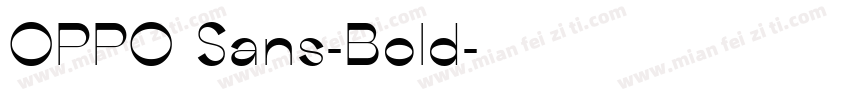 OPPO Sans-Bold字体转换